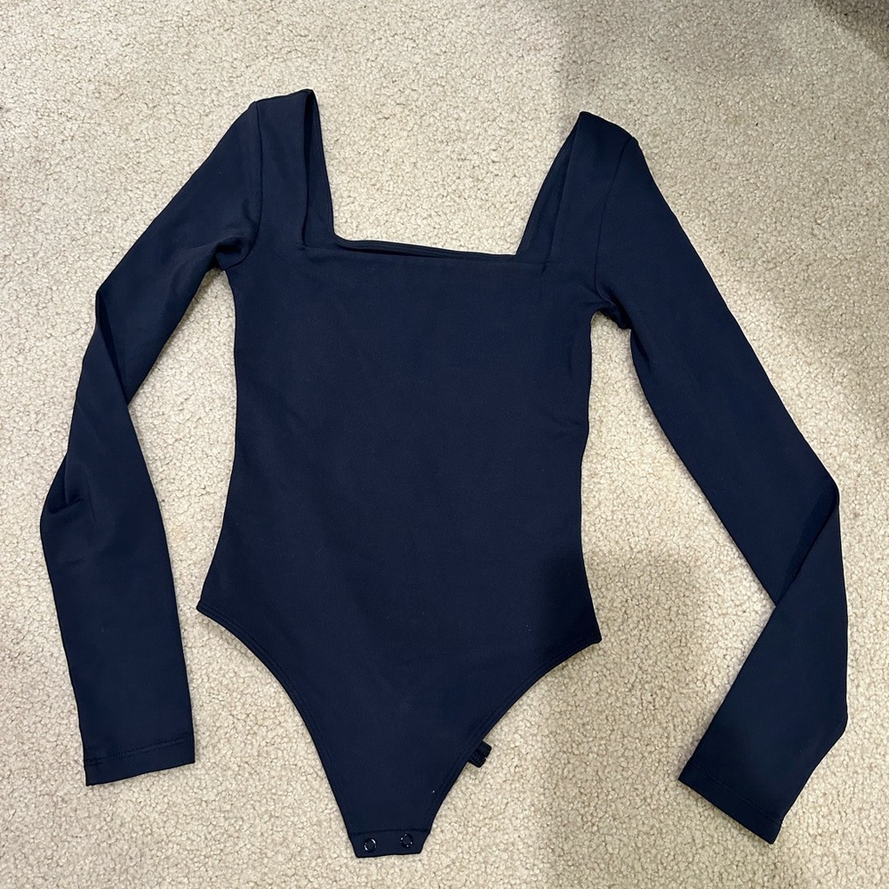 Tna square neck body suit black 2xs